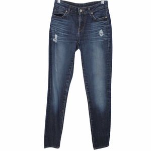 RICH & SKINNY Distressed High Rise Skinny Jeans 24